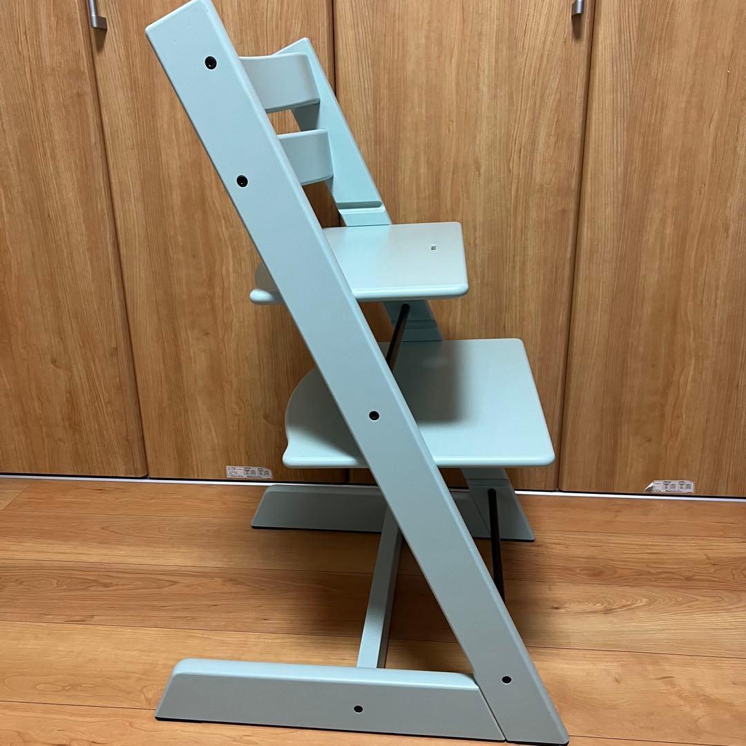 ストッケ　トリップトラップ　シリアル7 s/n7 水色　ベビーチェア