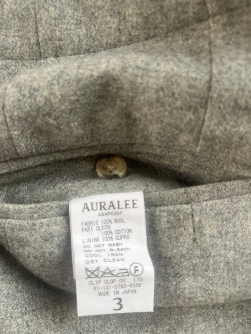 最終auralee オーラリーSUPER SOFT FLANNEL SLACKS