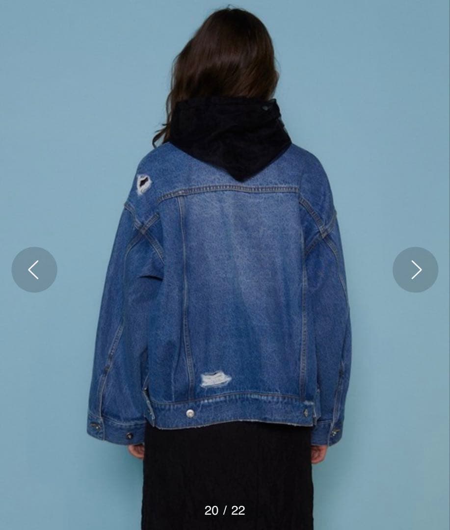 MAISON SPECIAL オーバーサイズ デニムジャケット 2WAY