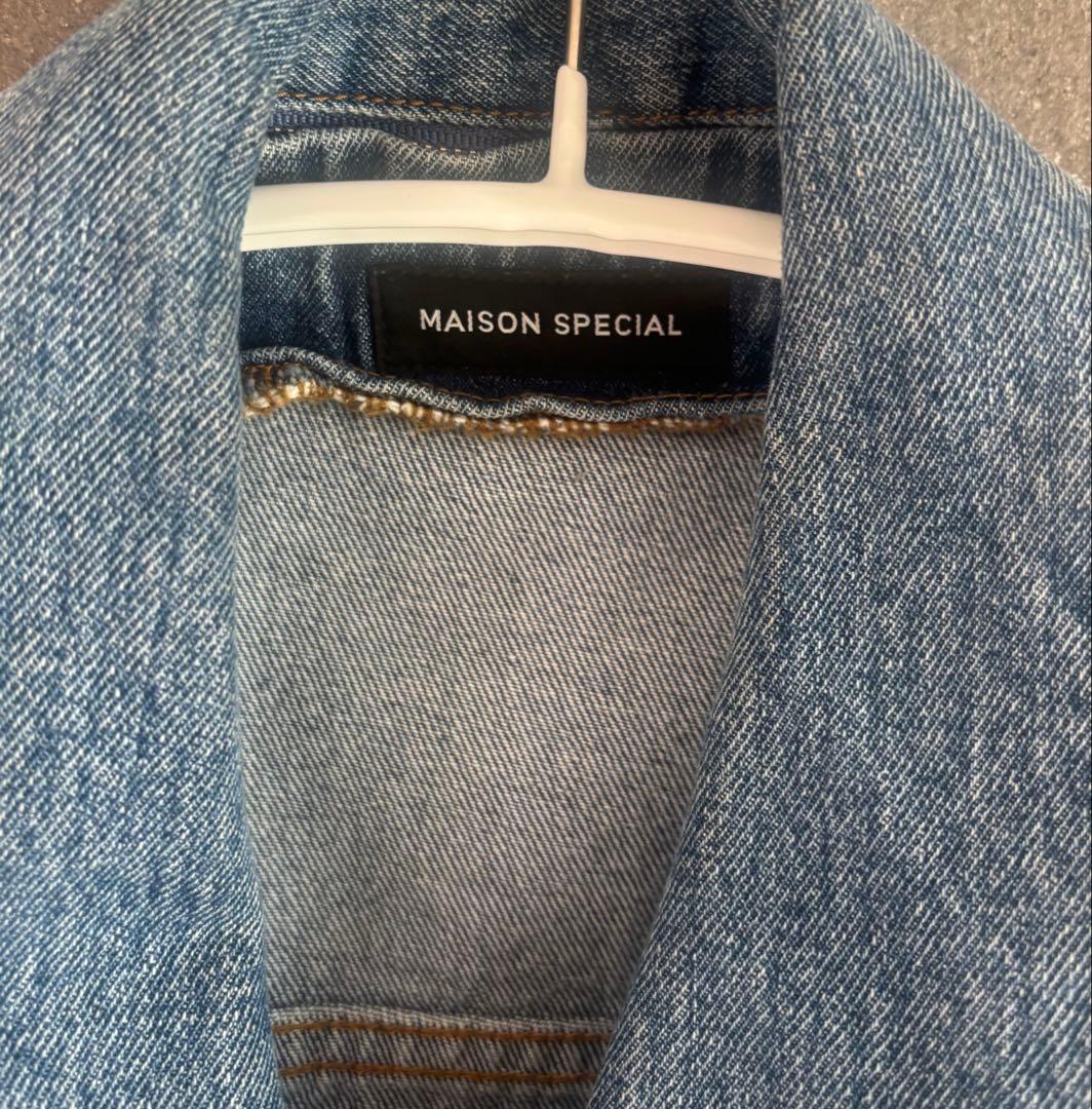 MAISON SPECIAL オーバーサイズ デニムジャケット 2WAY