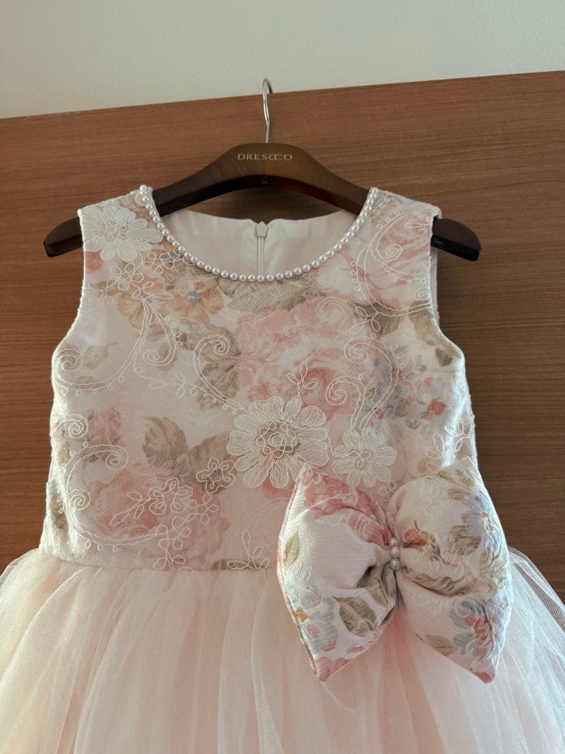 【超美品】【DRESCCO】130 発表会ドレス ピンク