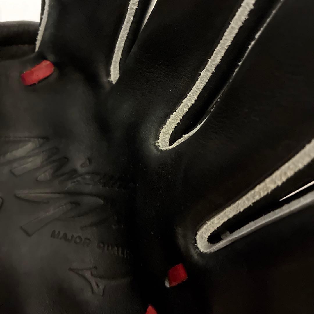 軟式用ミズノプロ　ライリー型 サイズ11黒/赤