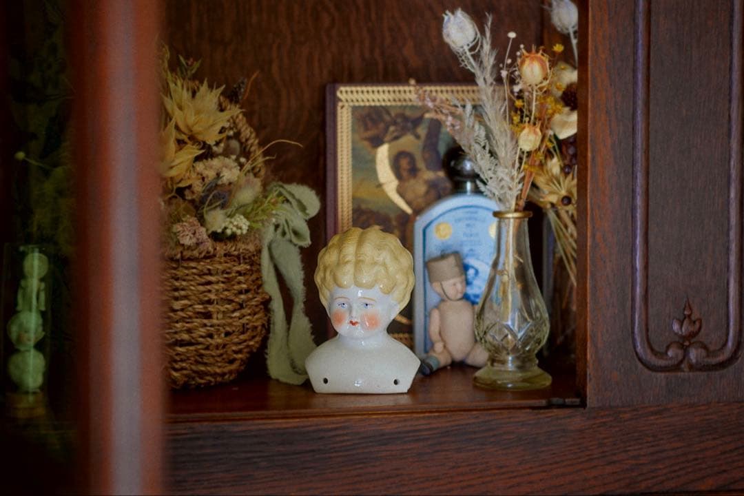 アンティーク チャイナヘッドドール ビスクドール ショルダー ドイツ