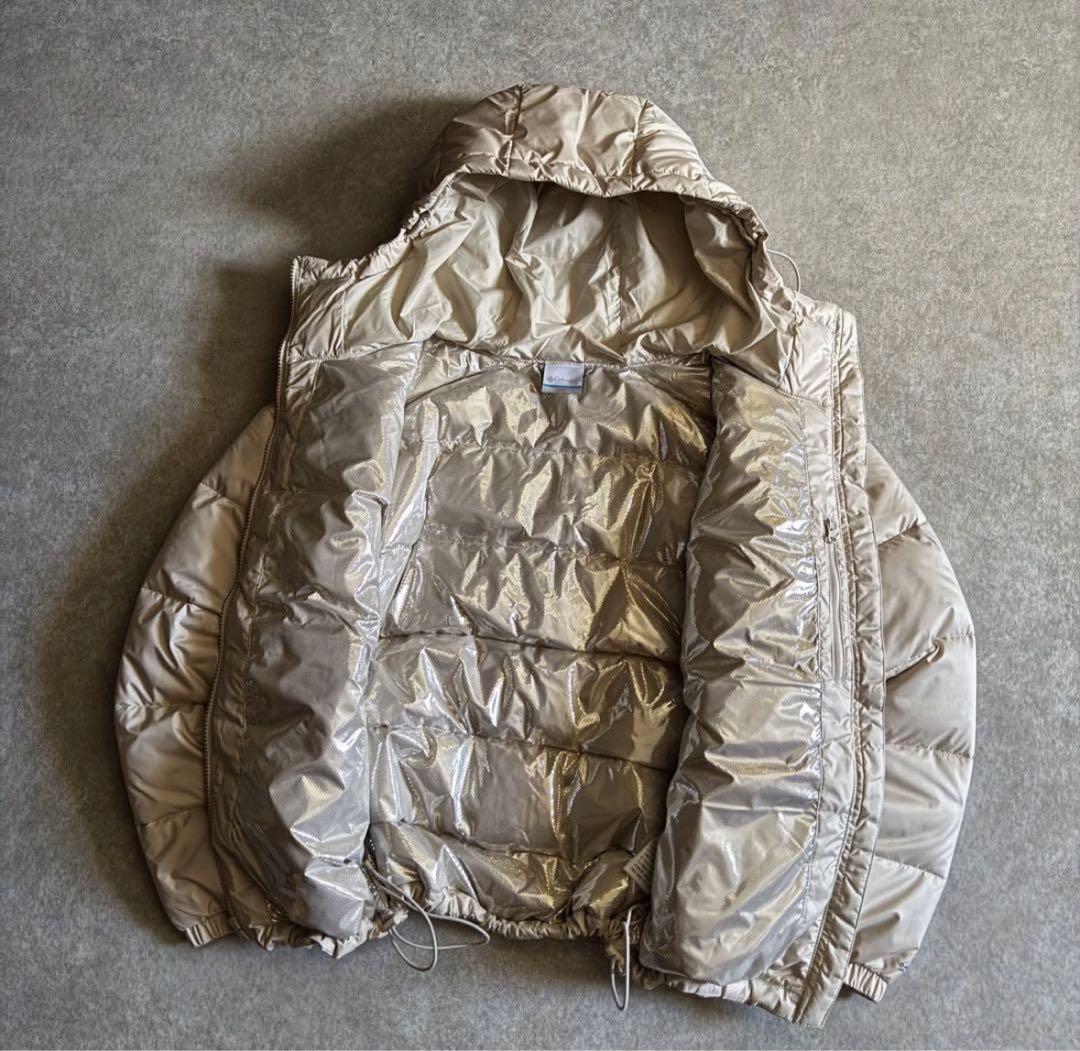 M Columbia フード付きダウンジャケット ベージュ