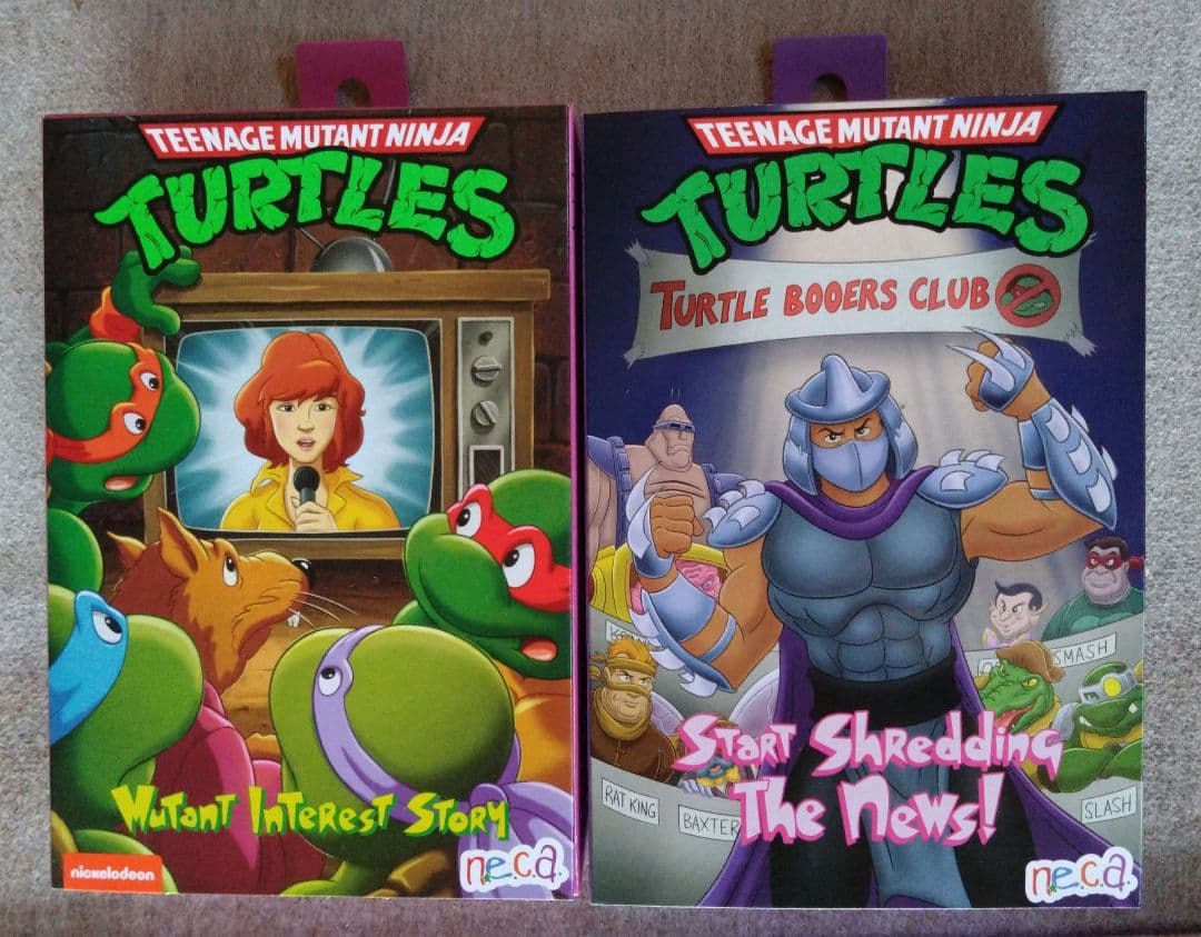 TMNT シュレッダー & エイプリル フィギュア NECA ネカ　タートルズ