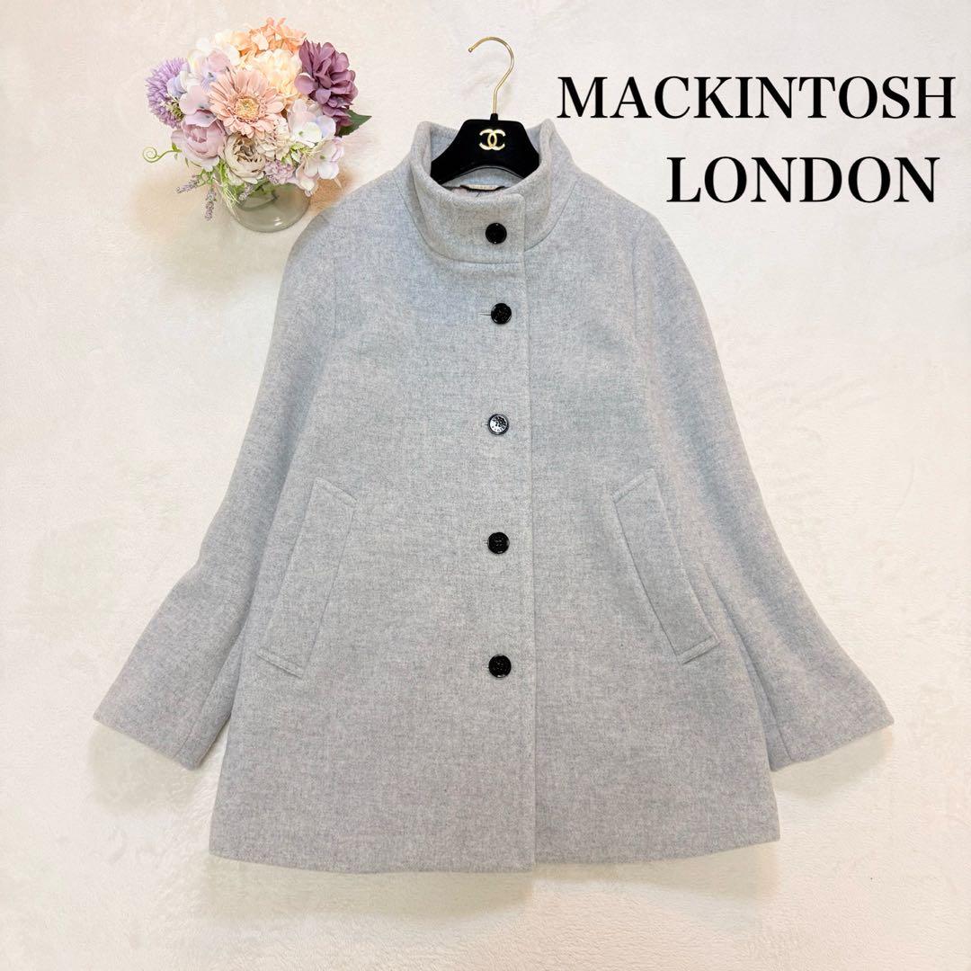 MACKINTOSH LONDON ウールコート 38 グレー ハーフ丈