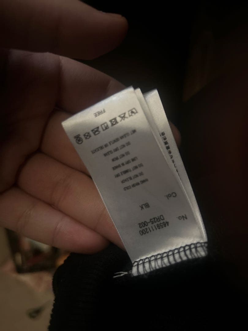 【DIMREM】超ハトメファーフードパーカー【Black】 12/1まで値引き