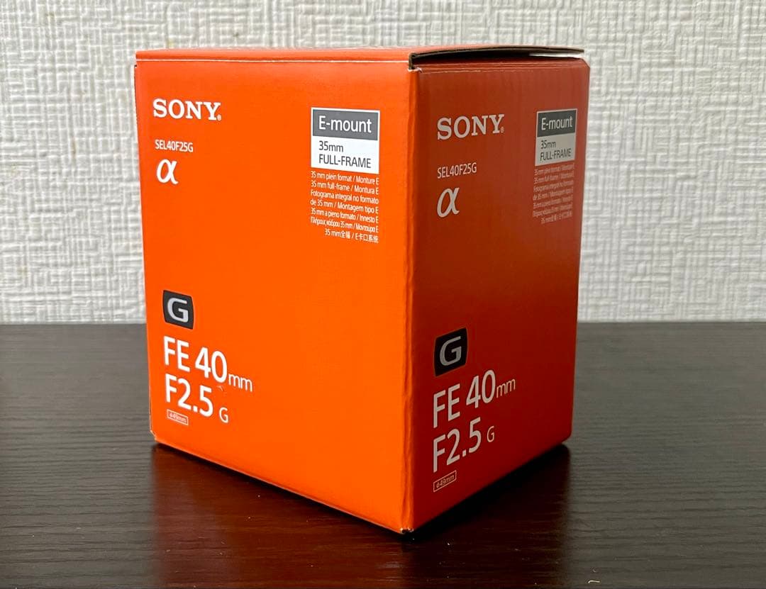SONY FE 40mm F2.5G SEL40F25G レンズプロテクター付き