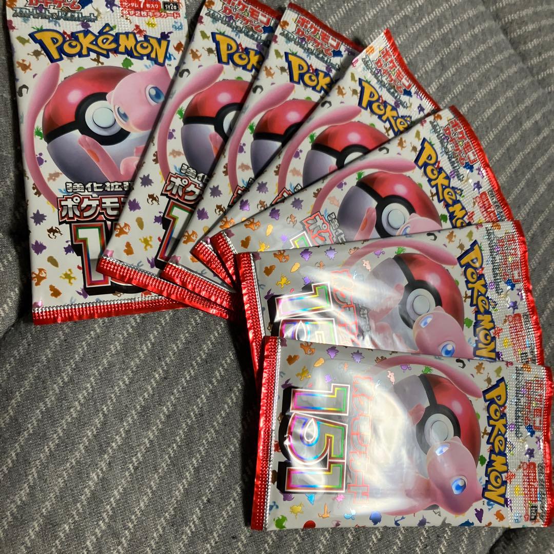 ポケモン151 ミュウ トレーディングカードパック 7パック