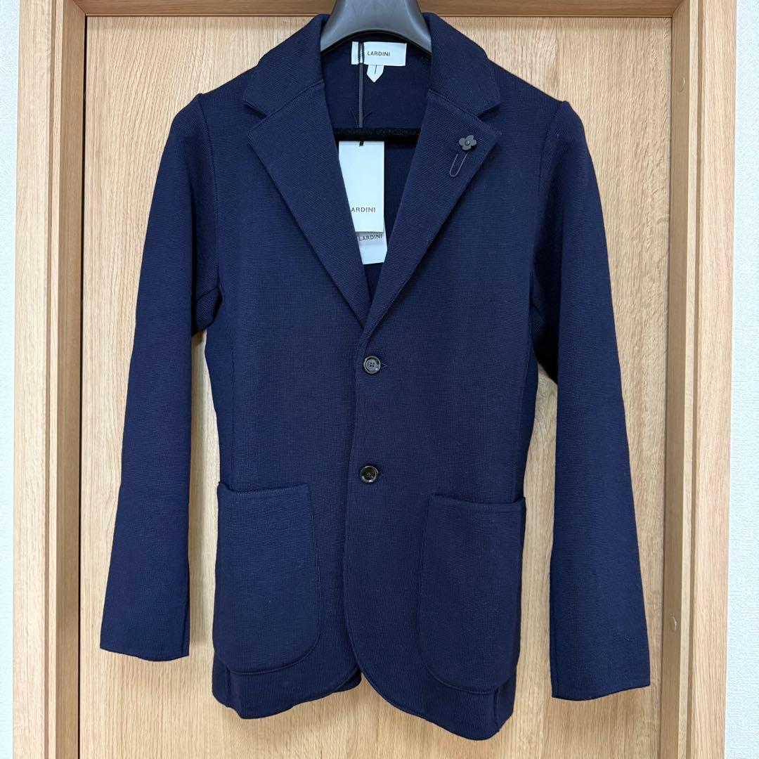 【タグ付き未使用】ラルディーニ LARDINI ウール ニットジャケット