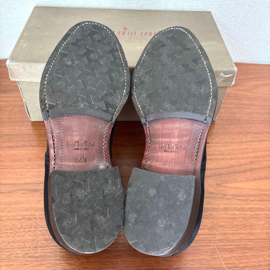 未使用級 箱付 SCOTCH GRAIN 5314 スエード ビジネスシューズ