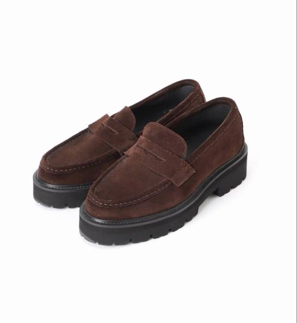 Deuxieme Classe CAMINANDO スエード厚底ローファー　37