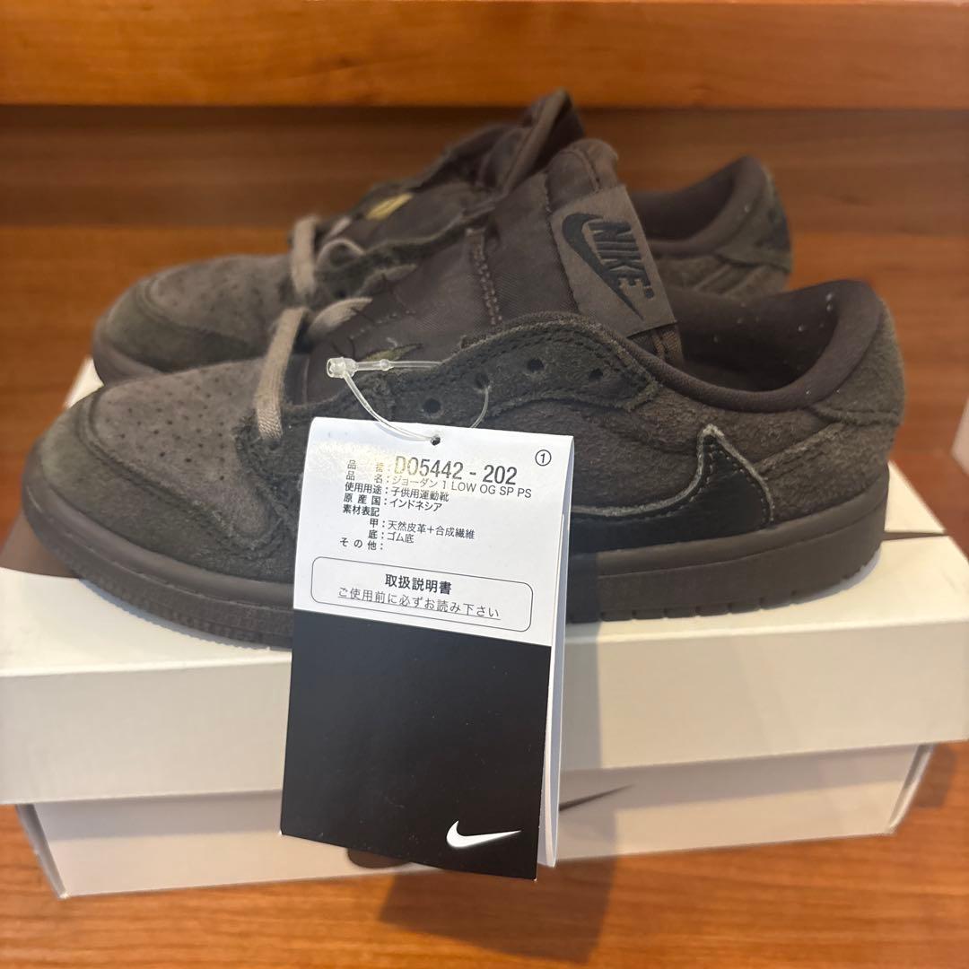 Travis Scott JORDAN 1 LOW OG SP（PS） 19.5