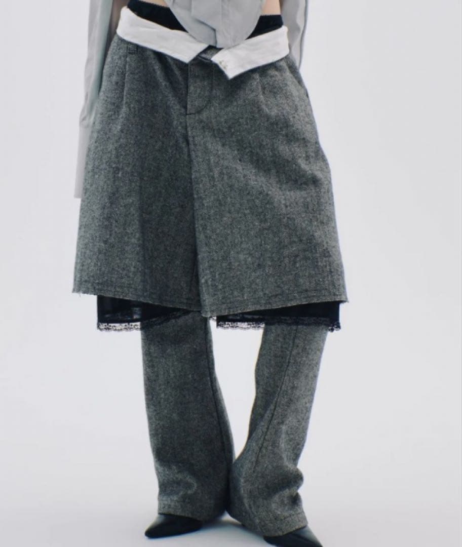 パンツ neith. Herringbone Lingerie Half Pants