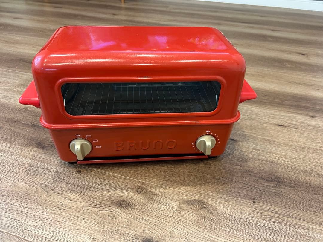 BRUNO レトロトースター レッド