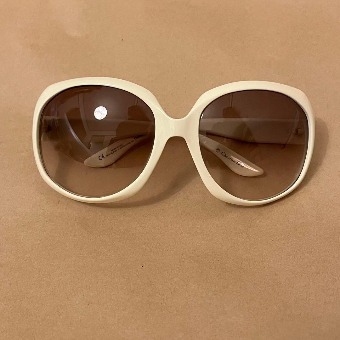 （希少）Dior クリスチャン　ディオール　サングラス　白　ホワイト