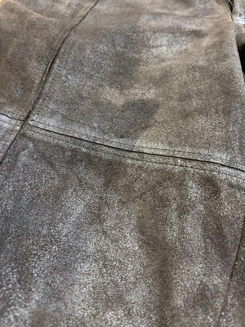 レザーワイドパンツ