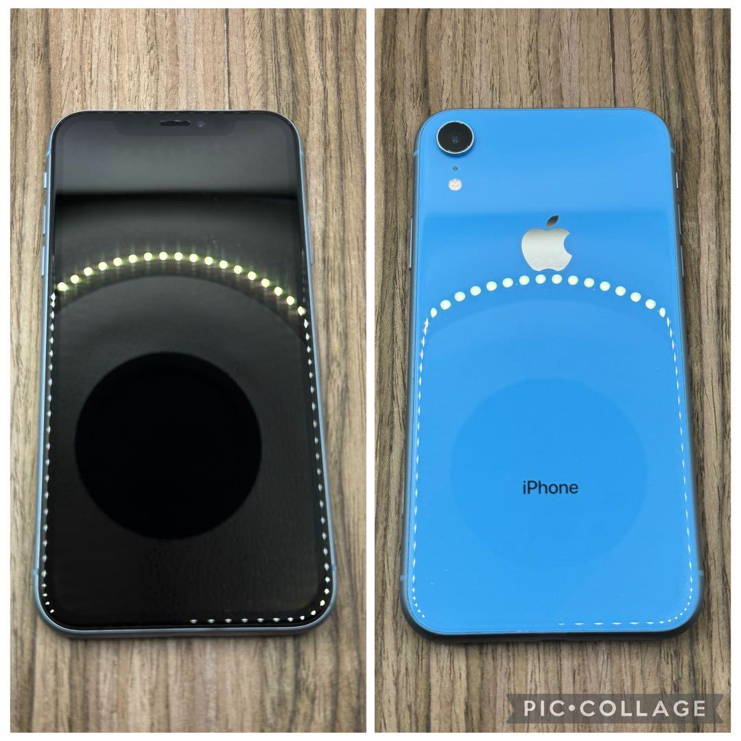 iPhoneXR ブルー 128GB SIMフリー 新品バッテリー