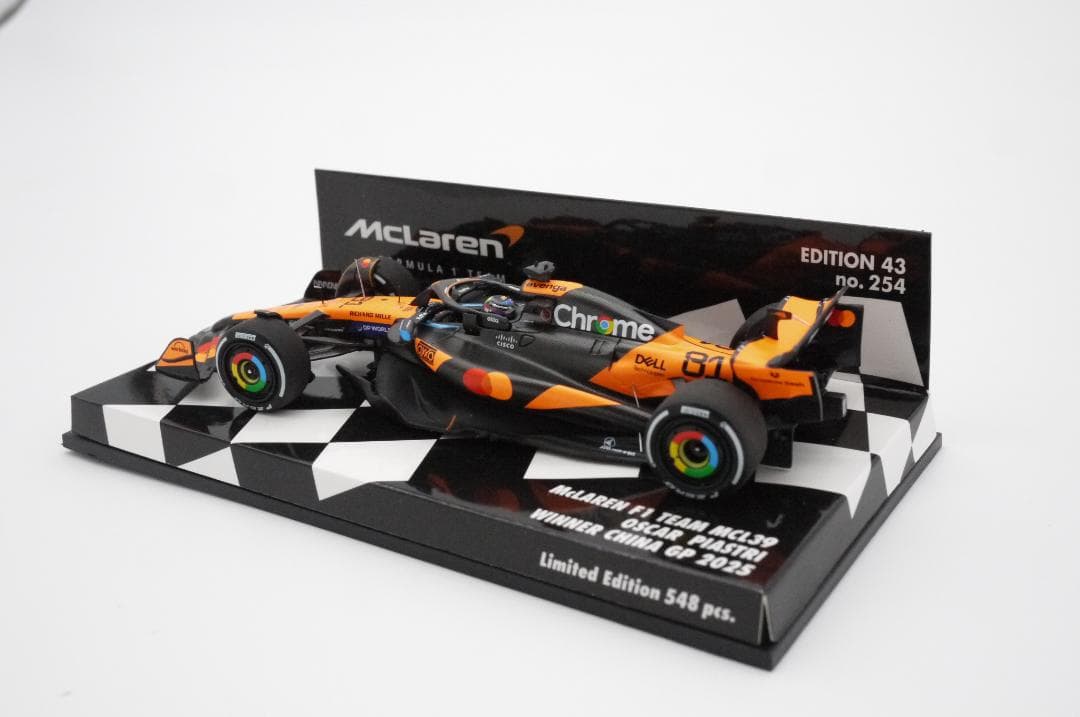 よもぎ1/43 マクラーレン MCL39 中国GP 優勝 O.ピアストリ