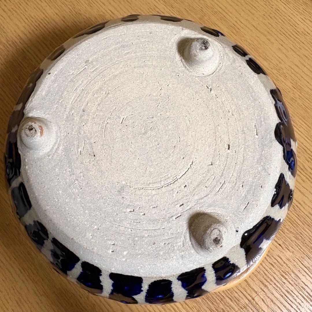 大嶺實清造 藍釉 按瓶 あんびん