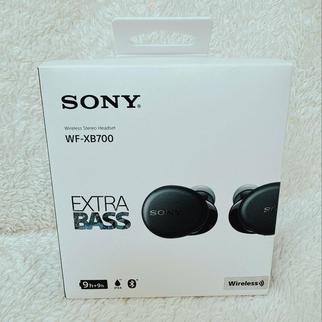 ほぼ未使用】SONY WF-XB700 ブラック Bluetoothイヤホン防水