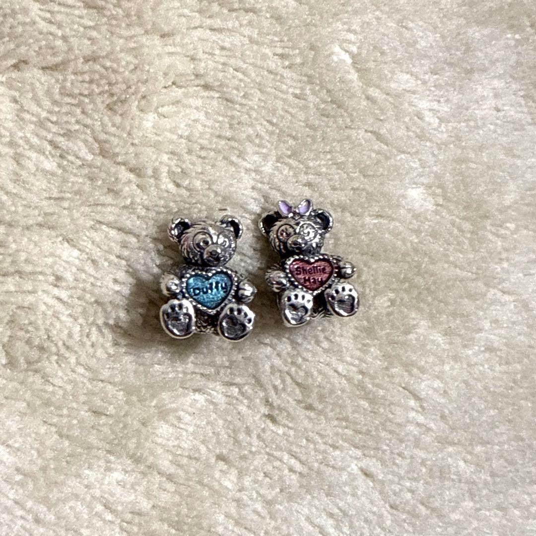 パンドラ チャーム ダッフィー シェリーメイセット