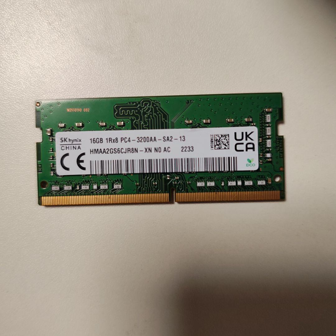 SK hynix 16GB DDR4 ノート用メモリ