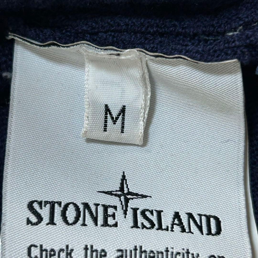 5652【美品】ストーンアイランド☆タートルネックセーター 人気ロゴワッペン