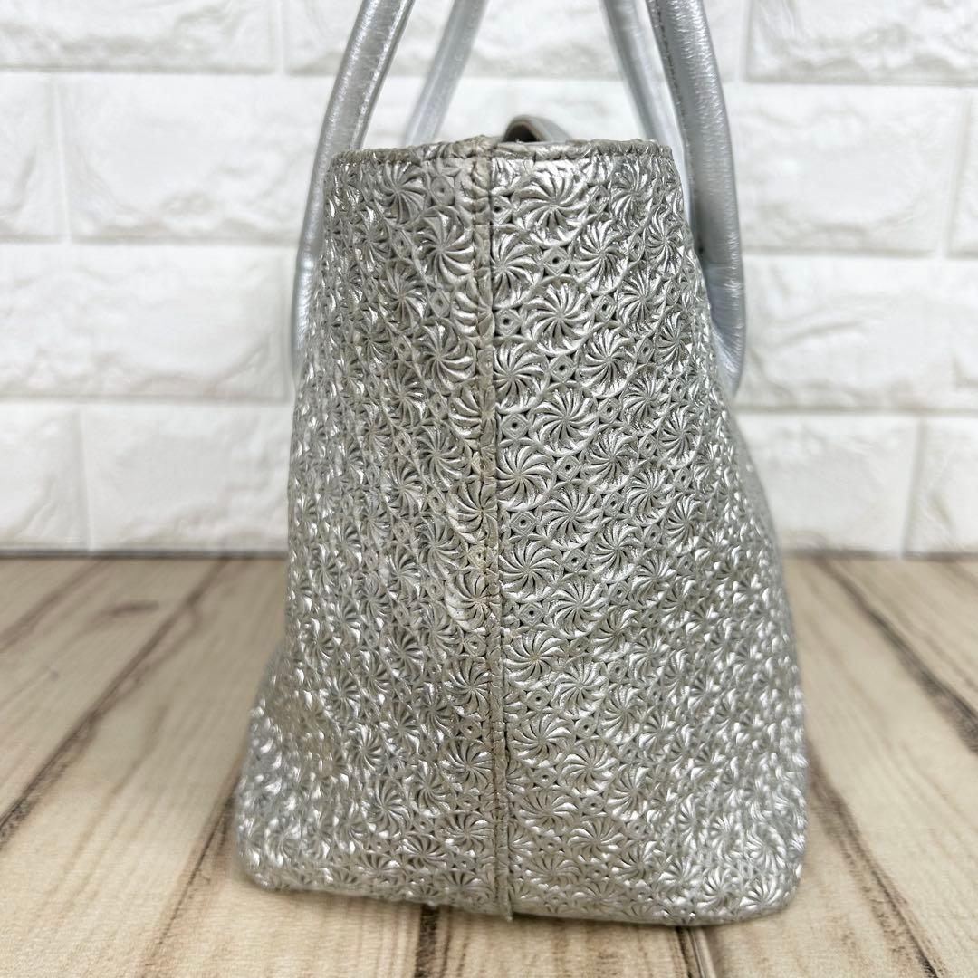 ヒロコハヤシ ジラソーレ シルバー　ハンドバッグ セレモニー　フォーマル　保存袋