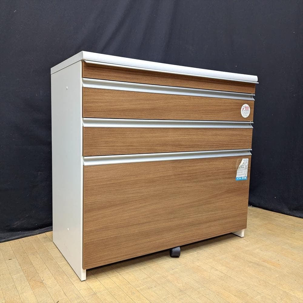 美品　ユーアイ　ソフトクローズ　キッチンカウンター　レンジ台　キャビネット