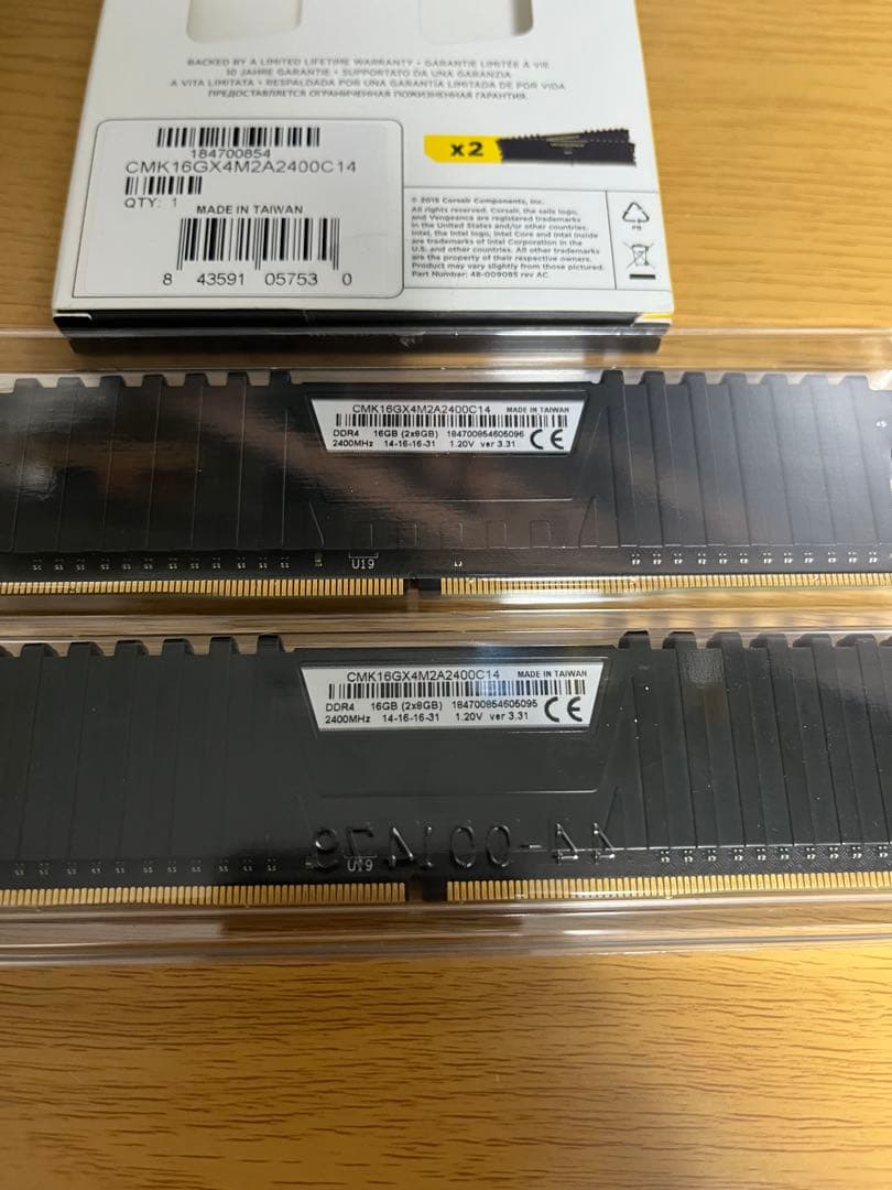 コルセア VENGEANCE LPX 16gb(8gb×2) DDR4 2400