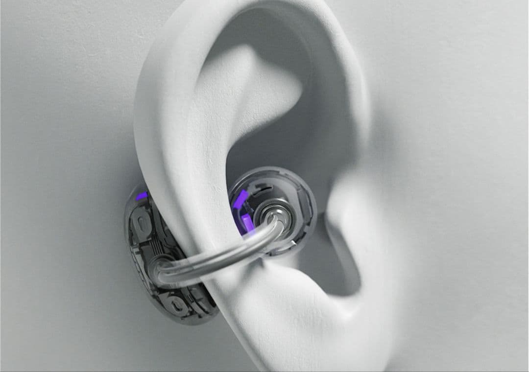 ➤美品HUAWEI FreeClip【ベージュ】オープン型ワイヤレスイヤホン