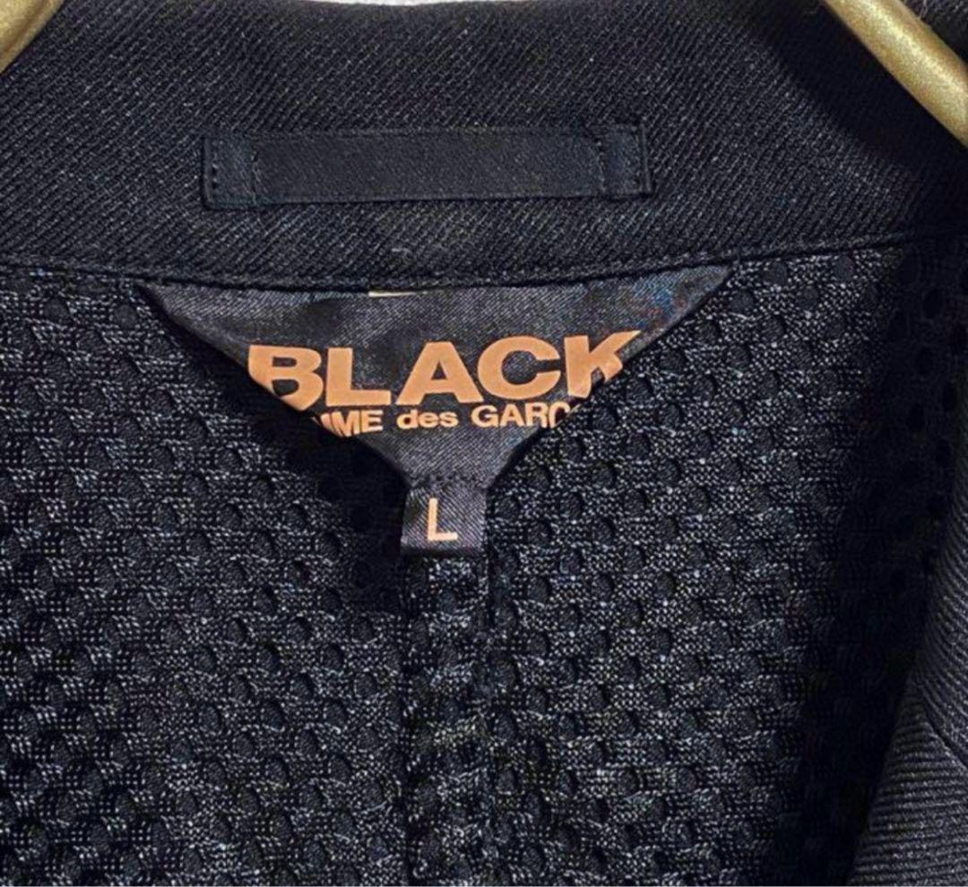 ブラックコムデギャルソン　ポリ縮　レイヤード ジャケット