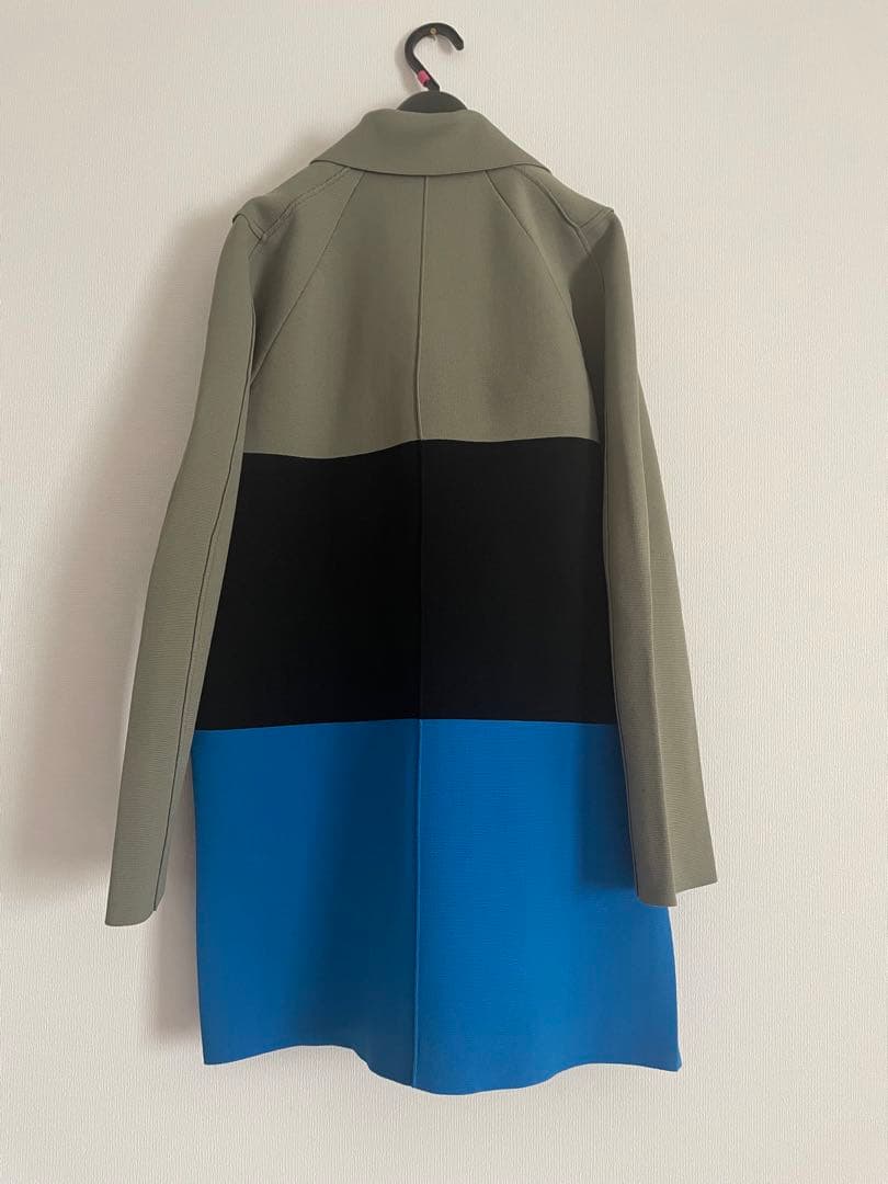 スクエアショルダーニットジャケット