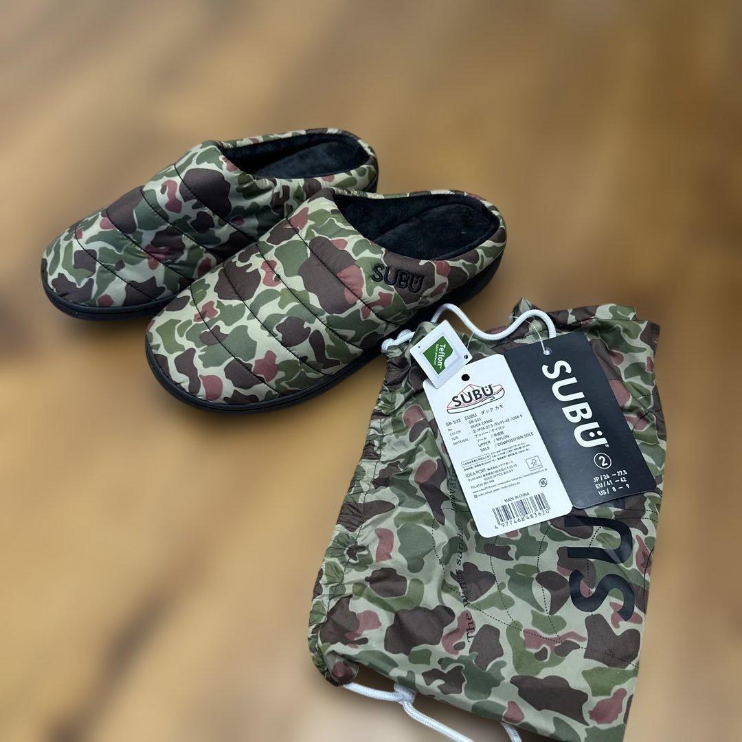 未使用　SUBU SB-533 迷彩　カモ　サボ　サンダル