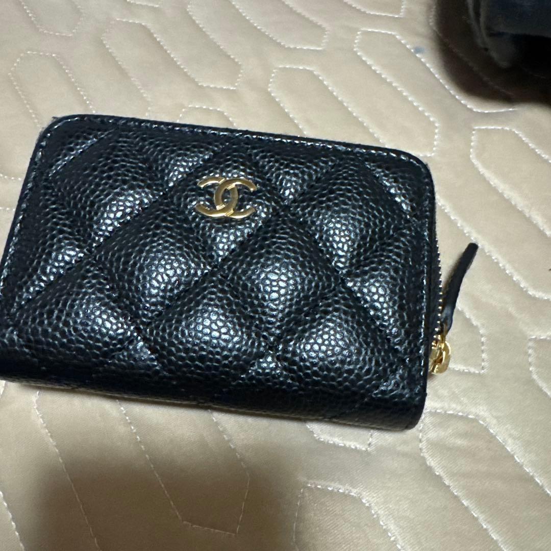 CHANEL ブラックレザー ケース AL2LXSPL