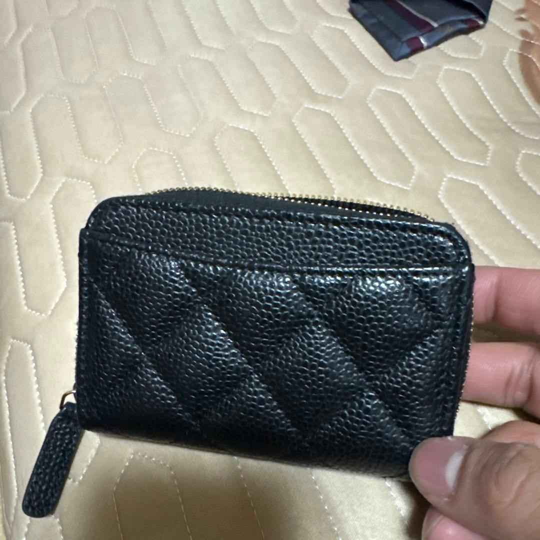 CHANEL ブラックレザー ケース AL2LXSPL