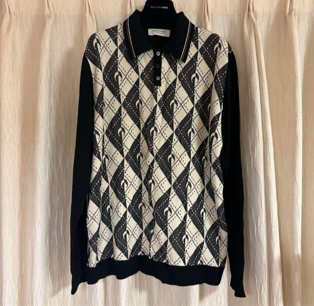 トップス MARINE SERRE KNIT POLO