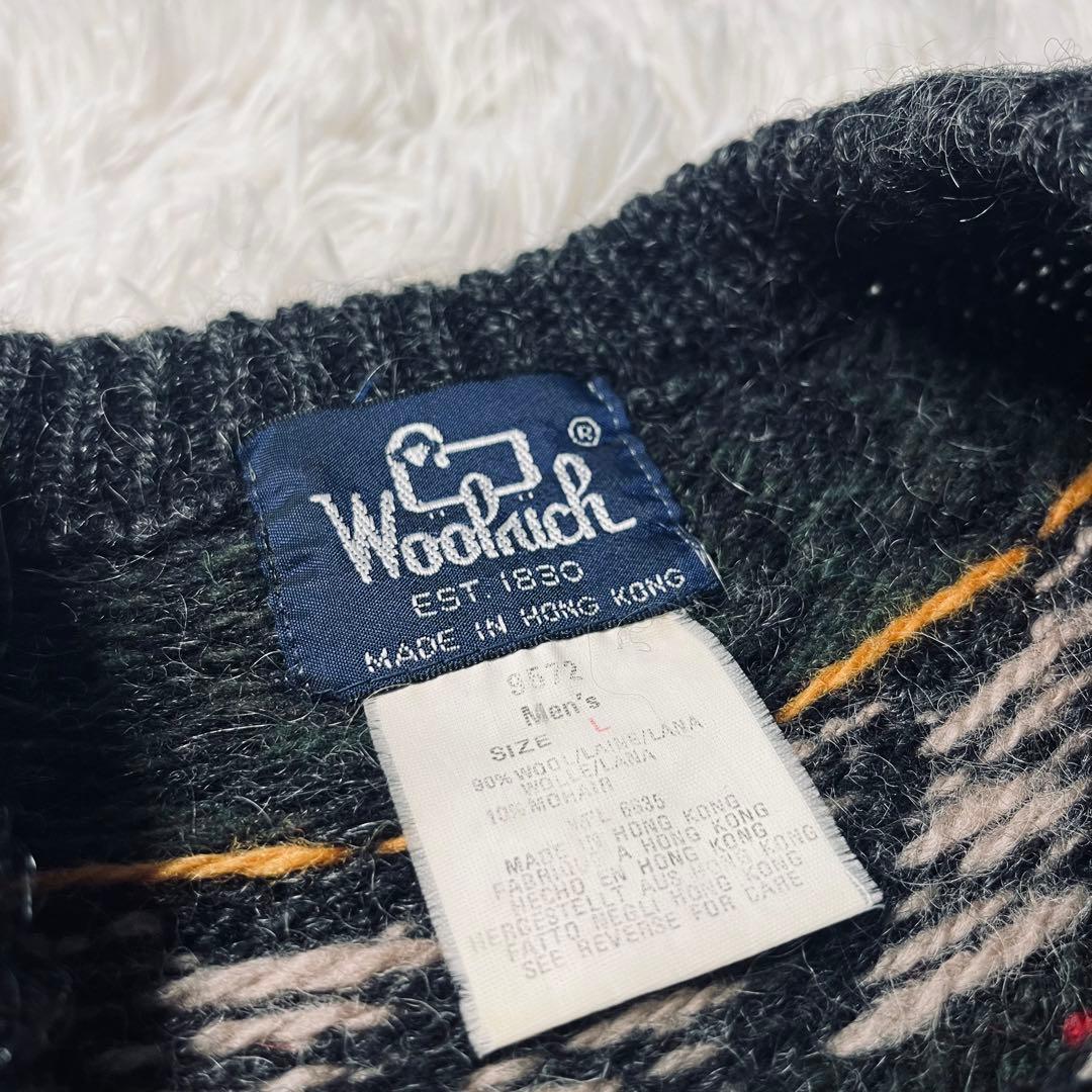 Woolrich Nordic Wool Mohair Knit 80s 紺タグ