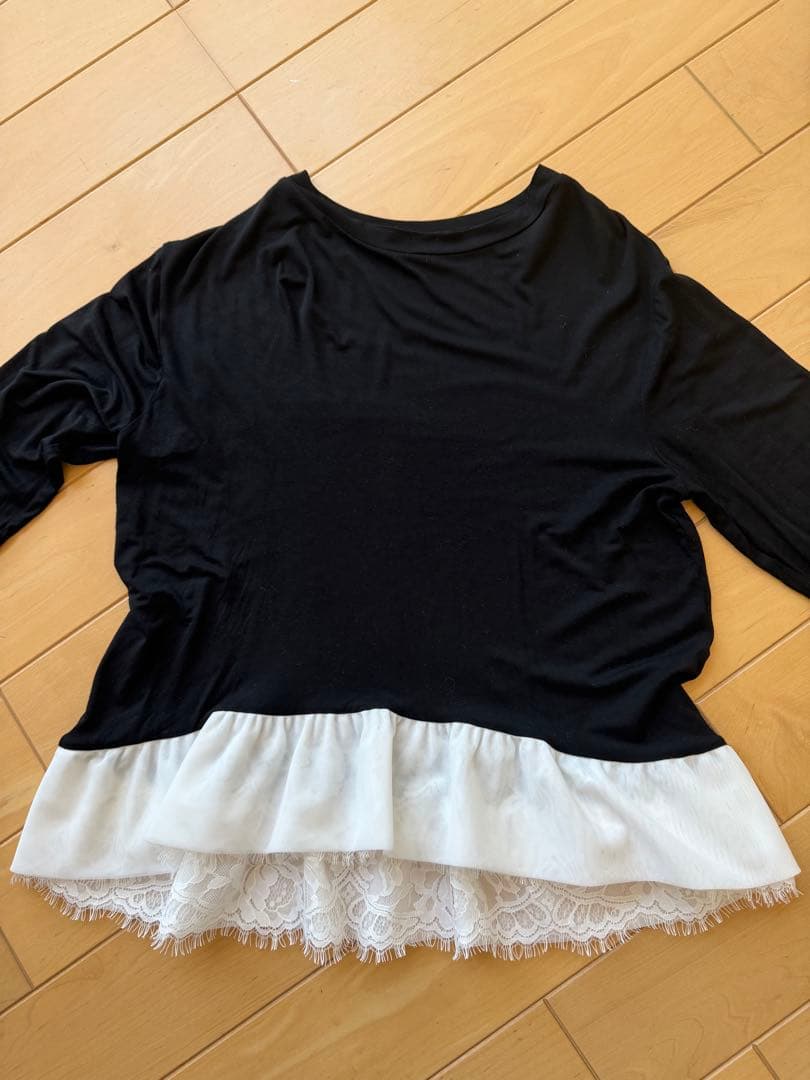 gypsohila MATCH LONG TEE short ブラック