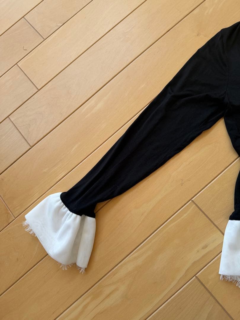 gypsohila MATCH LONG TEE short ブラック