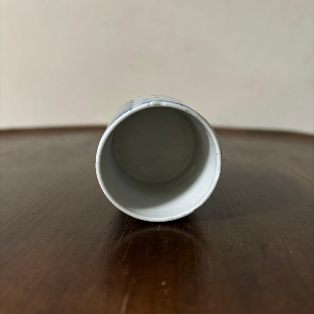 古伊万里筒　のぞき猪口　酢猪口　古道具　アンティーク　蕎麦猪口　検;白洲正子李朝