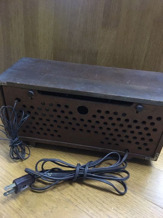 昭和アンティーク☆日立製作所真空管ラジオ