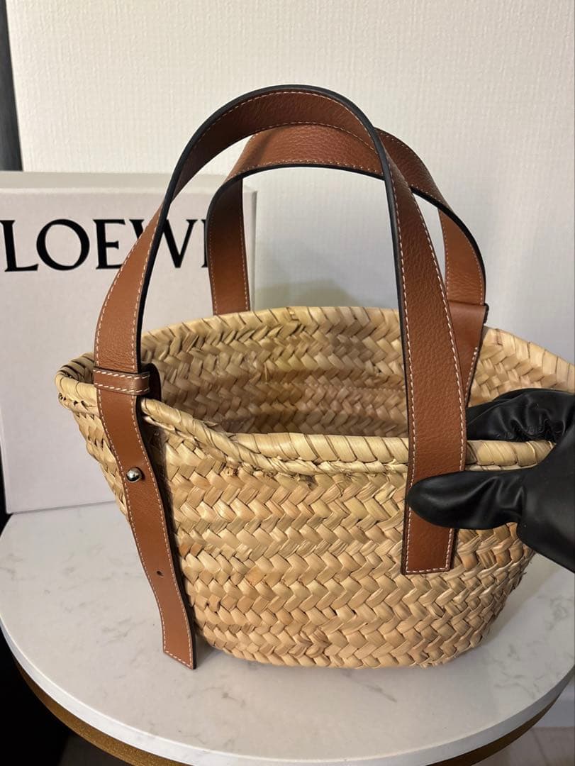 LOEWE ロエベ　バスケットバッグ　スモール　巾着袋付き