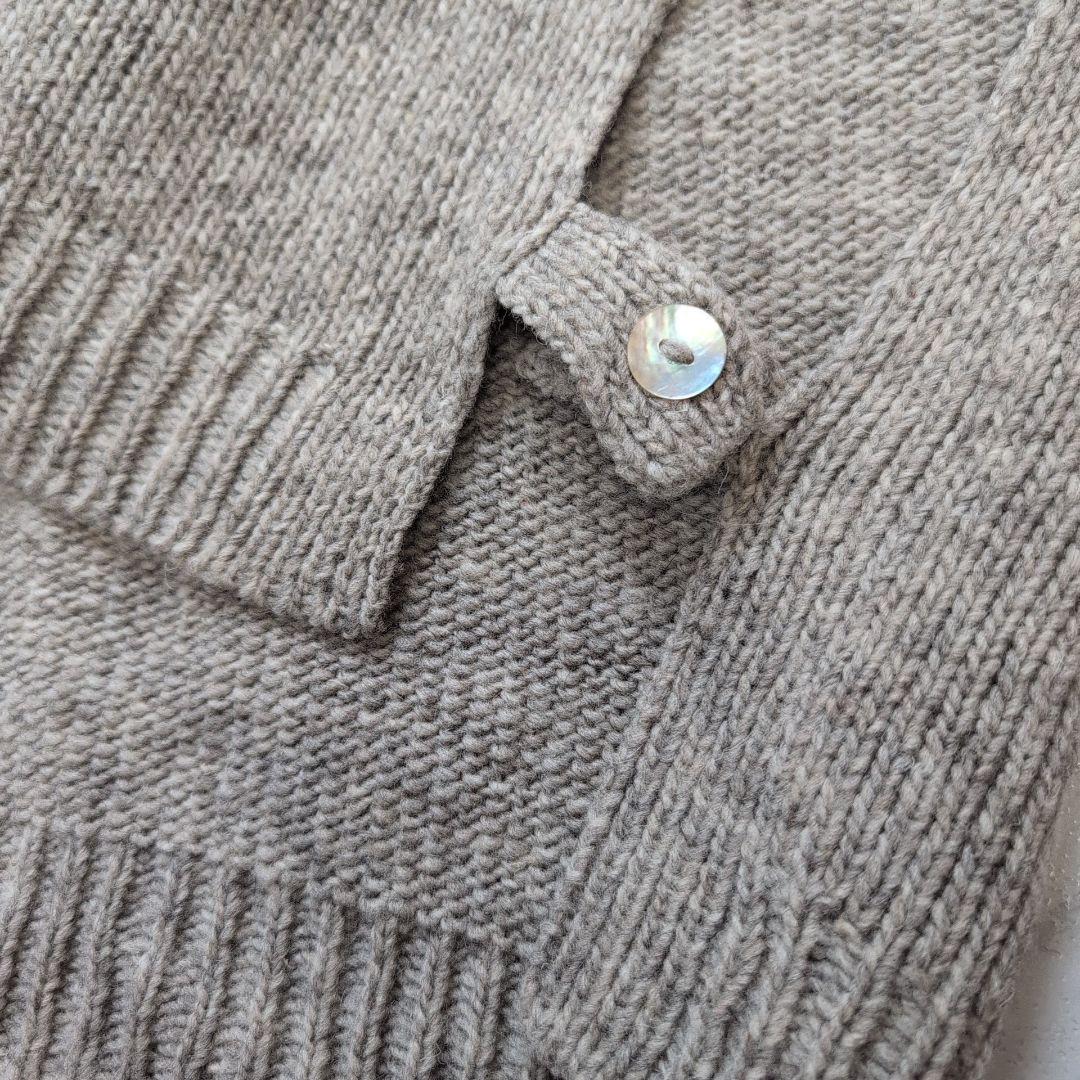Utilité ハイネックニットベスト ウール グレージュ ユティリテ