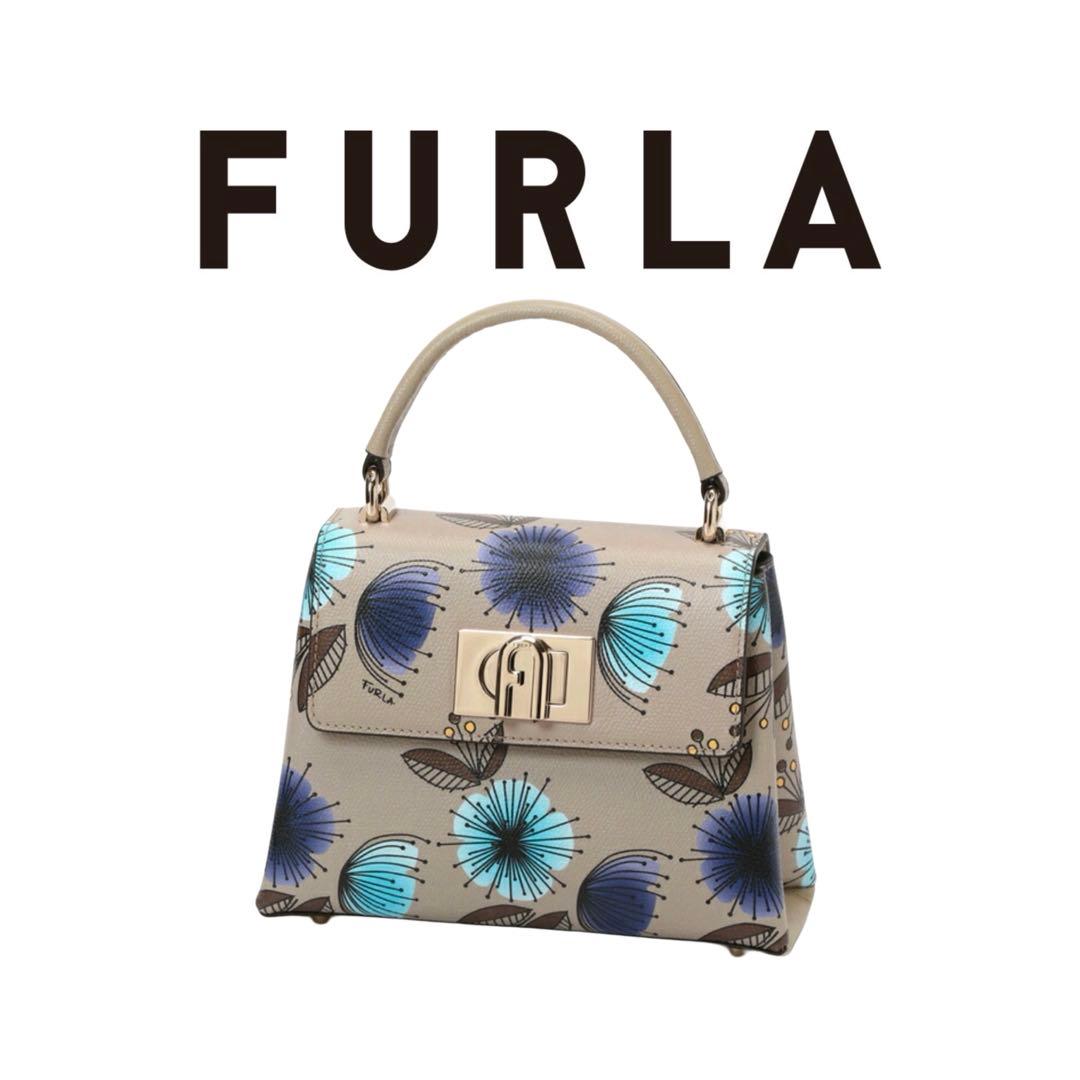 FURLA★*1927MINIトップハンドルバッグ花柄フラワー*°♡