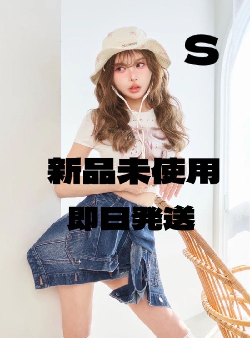 Darich♡新品ドッキングデザインデニムショートパンツ【Ｓ】