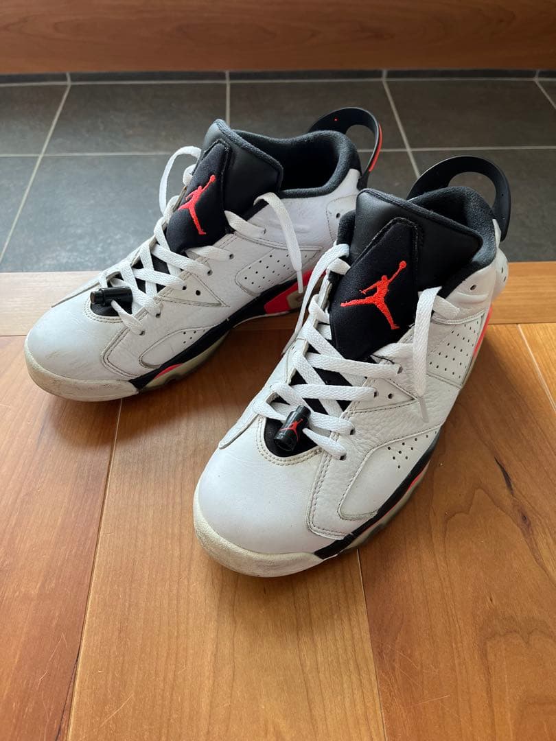 シューズ(男性用) AIR JORDAN 6 RETRO LOW INFRARED WHITE