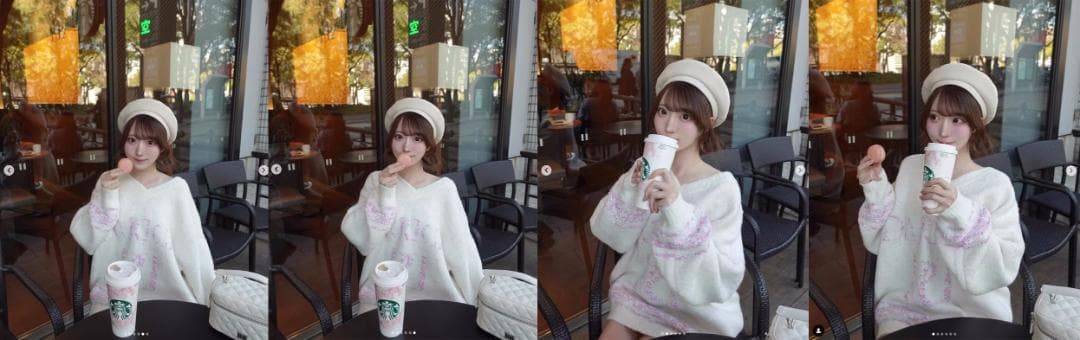 ダーリッチ darich ミックスカラーRDニットチュニック ホワイト