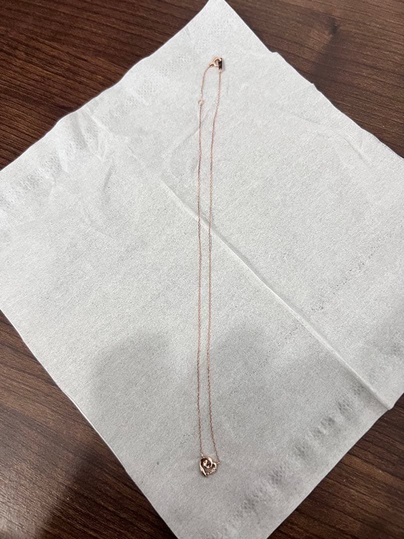 【売切り値下げ】ヴァンドーム青山　k10 オープンハートダイヤモンド　ネックレス